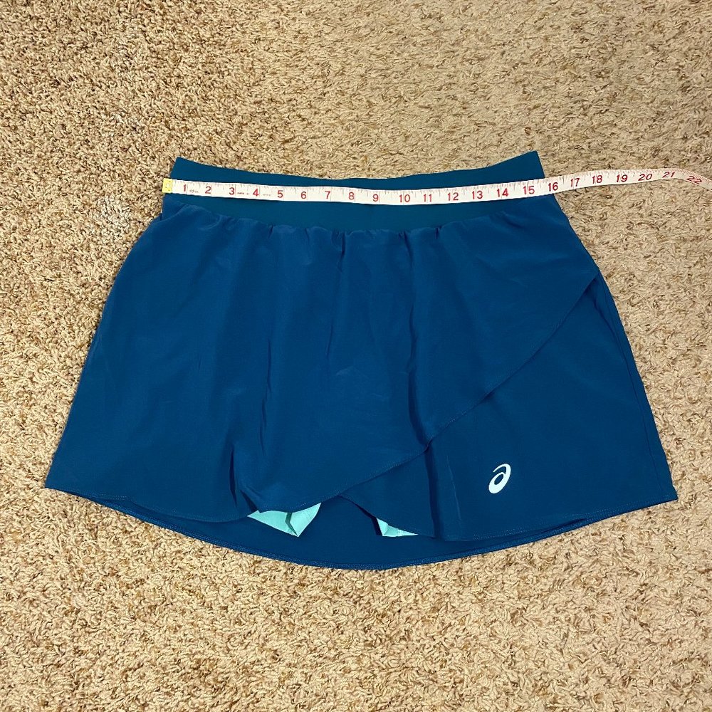 Asics Women's Tennis Skirt 2 N 1 Green - Picture 5 of 9